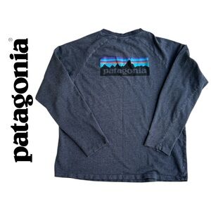 Patagonia‎ Men’s Logo Sleeve P-6 Lightweight Crew Neck Swestshirt - Size L